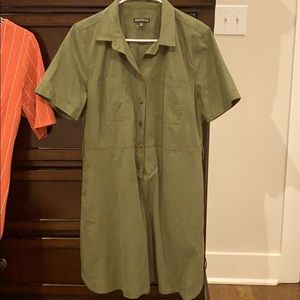JCrew Mercantile army green dress